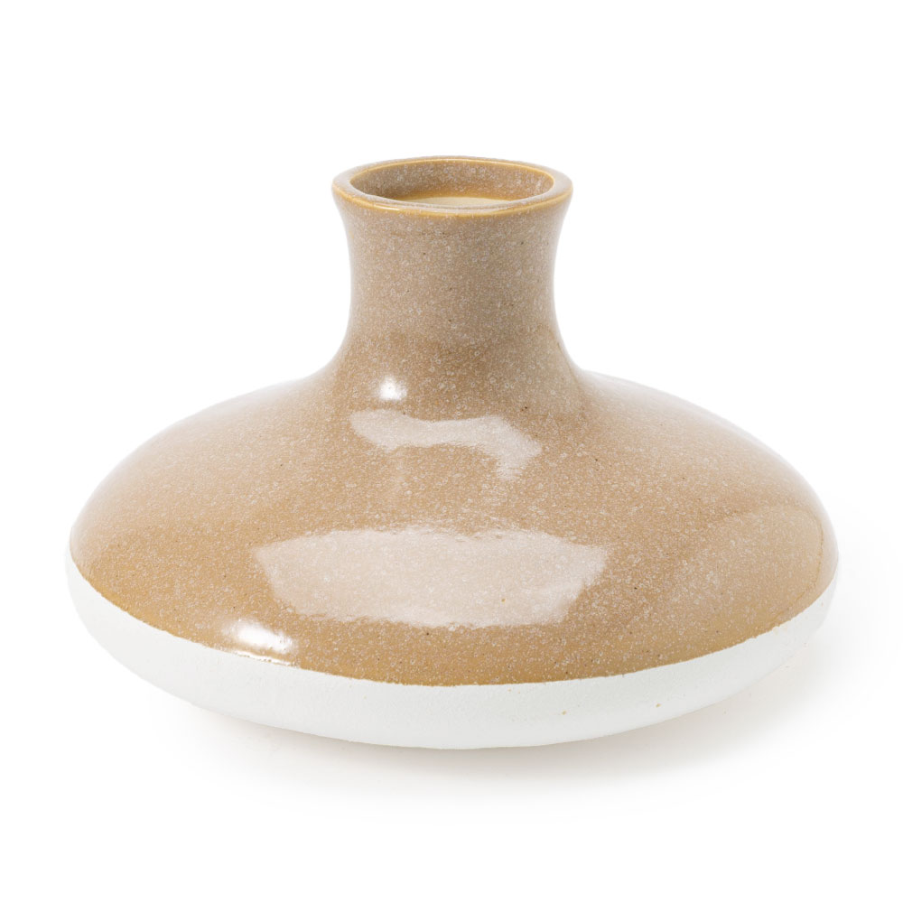 花瓶 フラワーベース おしゃれ 小さい 丸 円形 陶器 一輪 一輪挿し 水入れ 生け花 花器  大型 北欧 韓国 モダン 玄関 ギフト 置物 白 ホワイト 西海岸 94873 | ブランド登録なし | 05