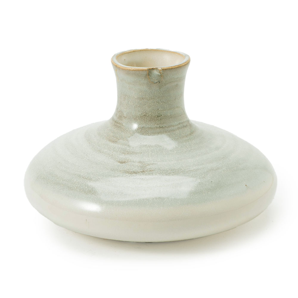 花瓶 フラワーベース おしゃれ 小さい 丸 円形 陶器 一輪 一輪挿し 水入れ 生け花 花器  大型 北欧 韓国 モダン 玄関 ギフト 置物 白 ホワイト 西海岸 94873 | ブランド登録なし | 04