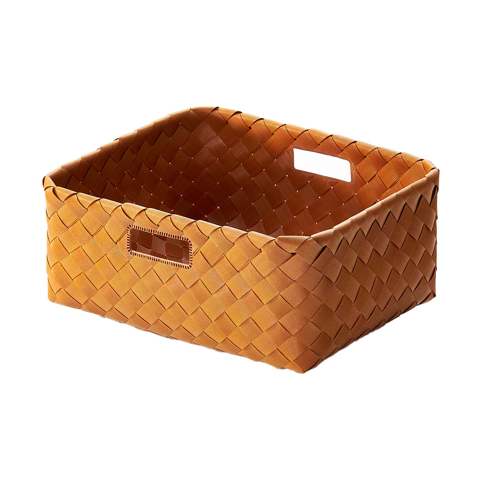 かご バスケット 洗える 持ち手付き ポリエチレン製 丸洗い 白樺かご ボックス ランドリー 収納 おむつストッカー おしゃれ 韓国 インテリア 西海岸 d-66 | ELEMENTS（インテリア） | 01