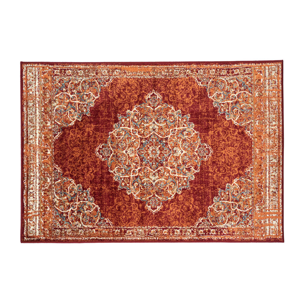 ラグ マット 約 130×190cm ペルシャ 絨毯 風 アンティーク風 カーペット 長方形 おしゃれ オールシーズン クラシック エスニック オリエンタル eg8410 | ELEMENTS（インテリア） | 01