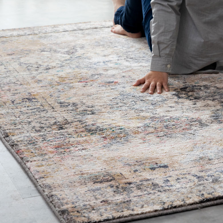 ラグ マット 約 130×190cm エジプト製 ペルシャ 絨毯 風 ホット 