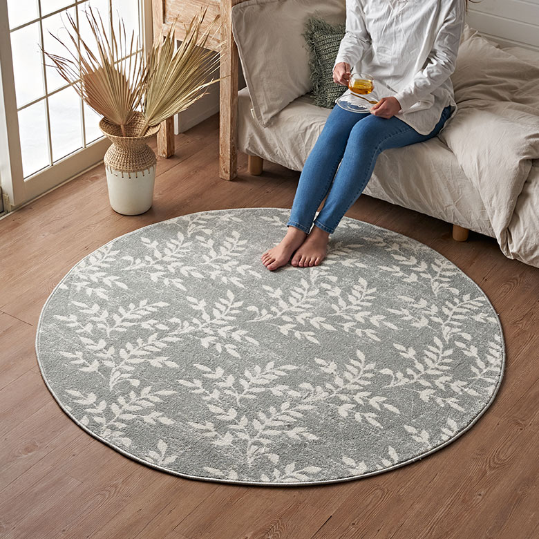 ナチュラルリーフ デザインラグ