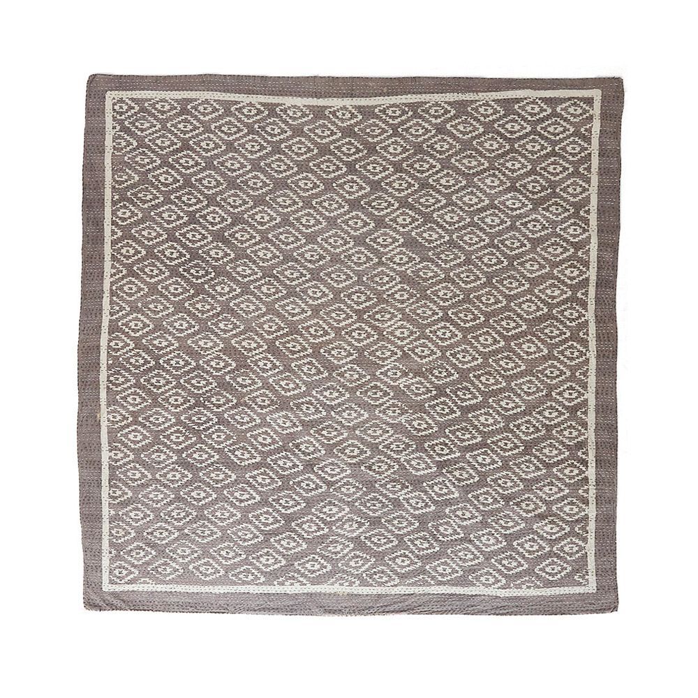 マルチカバー キルト 大判 ブランケット 正方形 ソファ ベッド 幾何柄 春 夏 秋 冬 夏用 綿 コットン ベビー 子供 洗える 洗濯可  おしゃれ 北欧 34464-gy | ブランド登録なし | 01