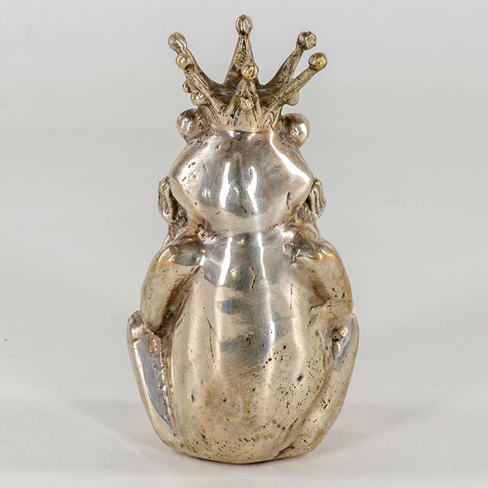 頬杖をついたカエルの王様 アジア工房 12141 : ELEMENTS - 通販