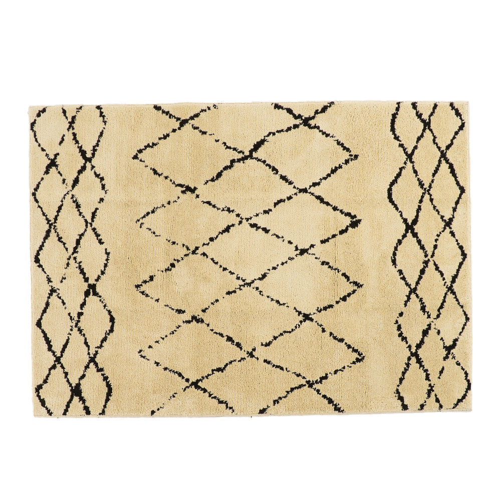 日本製 ラグ マット 約 135×185cm 国産 防ダニ 抗菌 防臭 洗える ホット カーペット 床暖房 可 春 夏 秋 冬 オールシーズン おしゃれ 北欧 雑貨 西海岸風 84351 | ELEMENTS（インテリア） | 01