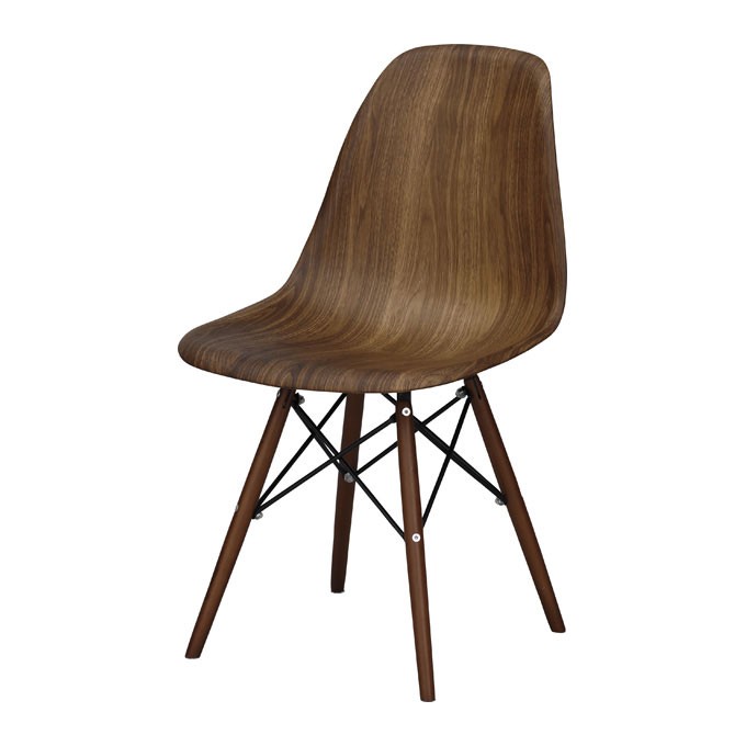 チェア ２脚セット 天然木 ダイニングチェア 椅子 一人掛け 食卓 シンプル ウォールナット イームズ風 インテリア おしゃれ set-91243 | ELEMENTS（インテリア） | 01