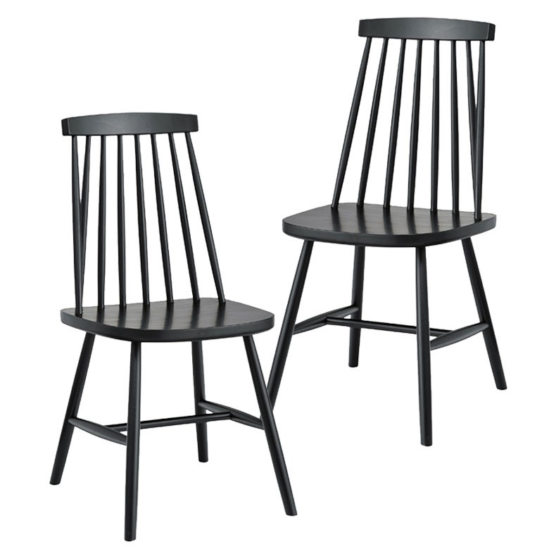 ダイニングチェア チェアー 椅子 2脚セット ナチュラル 天然木 木製 ウィンザーチェア 完成品 シンプル おしゃれ 北欧 リビング set-9136 | ELEMENTS（インテリア） | 02