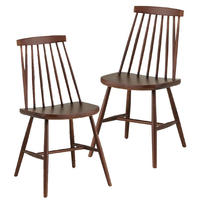 ダイニングチェア チェアー 椅子 2脚セット ナチュラル 天然木 木製 ウィンザーチェア 完成品 シンプル おしゃれ 北欧 リビング set-9136 | ELEMENTS（インテリア） | 03