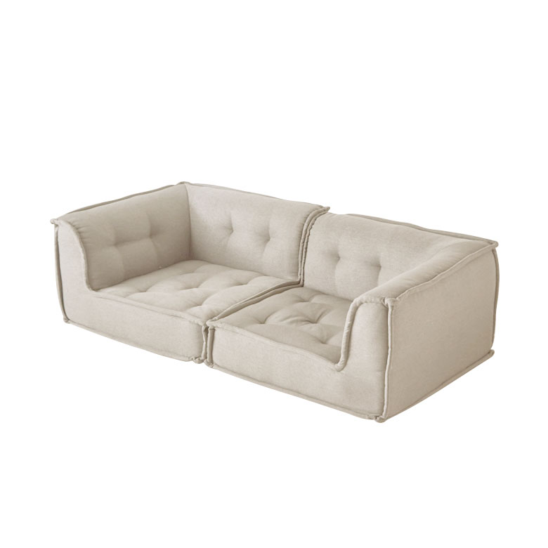 ローソファー 2人掛け ソファ アームソファ フロアソファ セット 2点 ソファー おしゃれ ワイド 座面 広い 北欧 リゾート 家具 インテリア 西海岸 stc2-67199 | ELEMENTS（インテリア） | 01