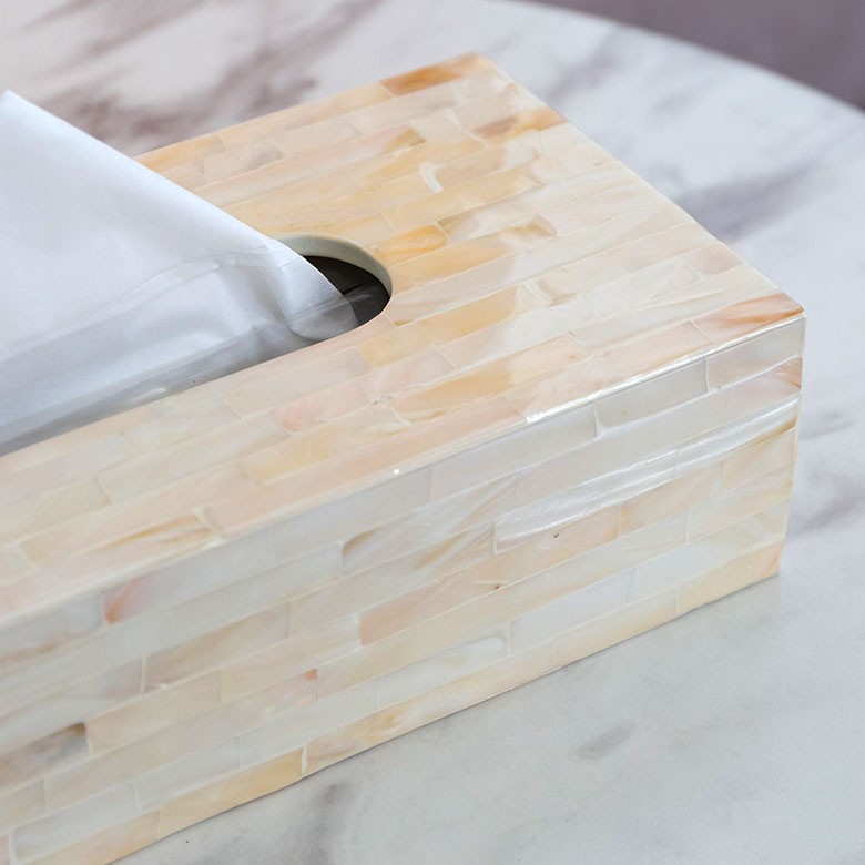 パールシェル製アジアンティッシュケースボックス アアジア雑貨