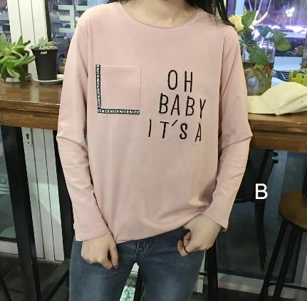 レディース　カットソー　刺繍　長袖　ロングTシャツ　ロンT　ラウンドネック　ベーシック　トップス　カジュアル　キュート　大人　可愛い　フェミニン　おしゃれ　お出かけ　デイリー　ピンク　グリーン　パープル　ブラック　　フリーサイズ　ワンサイズ　送料無料