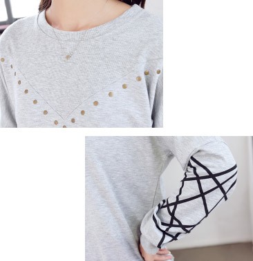 レディース　カットソー　プリント　長袖　ロングTシャツ　ロンT　ラウンドネック　ベーシック　トップス　カジュアル　キュート　大人　可愛い　フェミニン　おしゃれ　お出かけ　デイリー　ピンク　グレー　ホワイト　ブラック　Ｍ　Ｌ　XL　XXL　XXXL　サイズ　送料無料