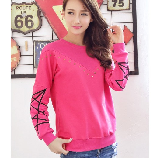 レディース　カットソー　プリント　長袖　ロングTシャツ　ロンT　ラウンドネック　ベーシック　トップス　カジュアル　キュート　大人　可愛い　フェミニン　おしゃれ　お出かけ　デイリー　ピンク　グレー　ホワイト　ブラック　Ｍ　Ｌ　XL　XXL　XXXL　サイズ　送料無料