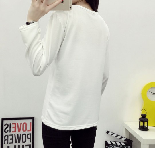 レディース　カットソー　プリント　長袖　ロングTシャツ　ロンT　ラウンドネック　ベーシック　トップス　カジュアル　キュート　大人　可愛い　フェミニン　おしゃれ　お出かけ　デイリー　グレー　ホワイト　ピンク　灰色　白　Ｍ　Ｌ　XL　XXL　大きいサイズ　送料無料