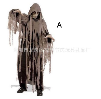 レディース　メンズ　コスチューム　死神　ゾンビ　ゴースト　死天使　お化け　コスプレ　衣装　アニメ　フリーサイズ　本格派　リアルデザイン　公演　演劇　ハロウィン　イベント　パーティ　仮装　ブラック　グレー　ベージュ　レッド　送料無料