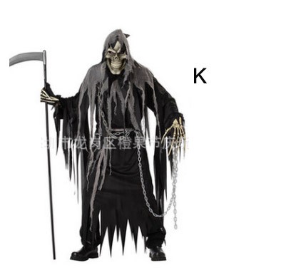 レディース　メンズ　コスチューム　死神　ゾンビ　ゴースト　死天使　お化け　吸血鬼　コスプレ　衣装　アニメ　フリーサイズ　本格派　リアルデザイン　公演　演劇　ハロウィン　イベント　パーティ　仮装　ブラック　ブルー　ブラウン　送料無料