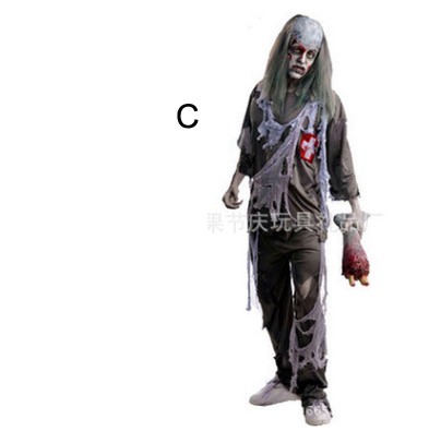 レディース　メンズ　コスチューム　死神　ゾンビ　ゴースト　死天使　お化け　コスプレ　衣装　アニメ　フリーサイズ　本格派　リアルデザイン　公演　演劇　ハロウィン　イベント　パーティ　仮装　ブラック　グレー　ベージュ　レッド　送料無料