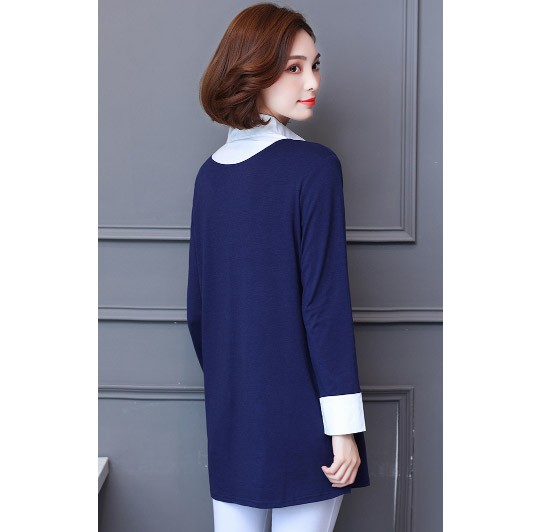 レディース　カットソー　Tシャツ　Uネック　長袖　ロング丈　トップス　カジュアル　キュート　大人　可愛い　フェミニン　おしゃれ　お出かけ　デイリー　ブラック　ネイビー　レッド　赤　黒　紺色　M　Ｌ　XL　2XL　3XL　4XL　5XL　大きいサイズ　送料無料