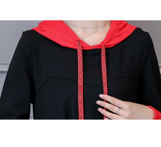 レディース　パーカーワンピース　フード付き　ミニ丈　スカート　カジュアル　キュート　可愛い　フェミニン　セクシー　きれいめ　上品　エレガント　おしゃれ　お出かけ　デイリー　お呼ばれ　ブラック　黒色　L　XL　XXL　XXXL　XXXXL　5XL　大きいサイズ　送料無料