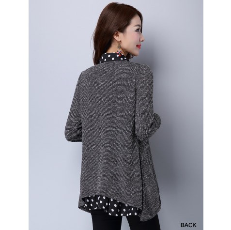 レディース　カットソー　Tシャツ　Uネック　長袖　ロング丈　トップス　カジュアル　キュート　大人　可愛い　フェミニン　おしゃれ　お出かけ　デイリー　グレー　灰色　Ｌ　XL　2XL　3XL　4XL　5XL　大きいサイズ　送料無料