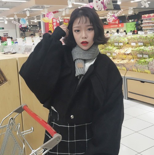 レディース　ウール　ジャケット　ドルマンスリーブ　オーバーサイズ　秋　アウター　カジュアル　長袖　キュート　大人　可愛い　フェミニン　おしゃれ　お出かけ　デイリー　ブラック　ベージュ　フリーサイズ　ワンサイズ　送料無料