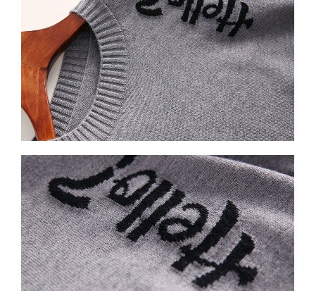 レディース　ニット　セーター　クルーネック　長袖　ロングスリーブ　秋　冬　トップス　カジュアル　キュート　大人　可愛い　フェミニン　おしゃれ　お出かけ　デイリー　グレー　グリーン　ワインレッド　ブラック　M　L　サイズ　送料無料