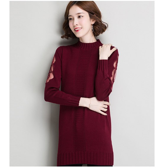 レディース　ニット　セーター　シングルネック　長袖　ロングスリーブ　秋　冬　トップス　カジュアル　キュート　大人　可愛い　フェミニン　おしゃれ　お出かけ　デイリー　ホワイト　グレー　ワインレッド　グリーン　ブラック　M　L　サイズ　送料無料
