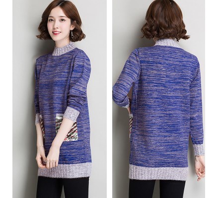 レディース　ニット　セーター　シングルネック　ハイネック　ポケット付き　長袖　ロングスリーブ　秋　冬　トップス　カジュアル　キュート　大人　可愛い　フェミニン　おしゃれ　お出かけ　デイリー　グレー　ワインレッド　ブラック　ネイビー　M　L　サイズ　送料無料