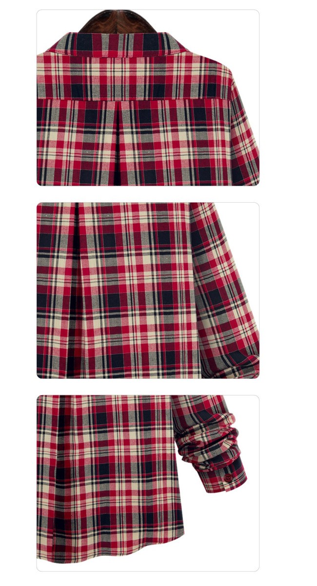 シャツ　春　長袖　レディース　ボタンダウンシャツ　送料無料　 カジュアル トップス　ブラウス　チェックシャツ