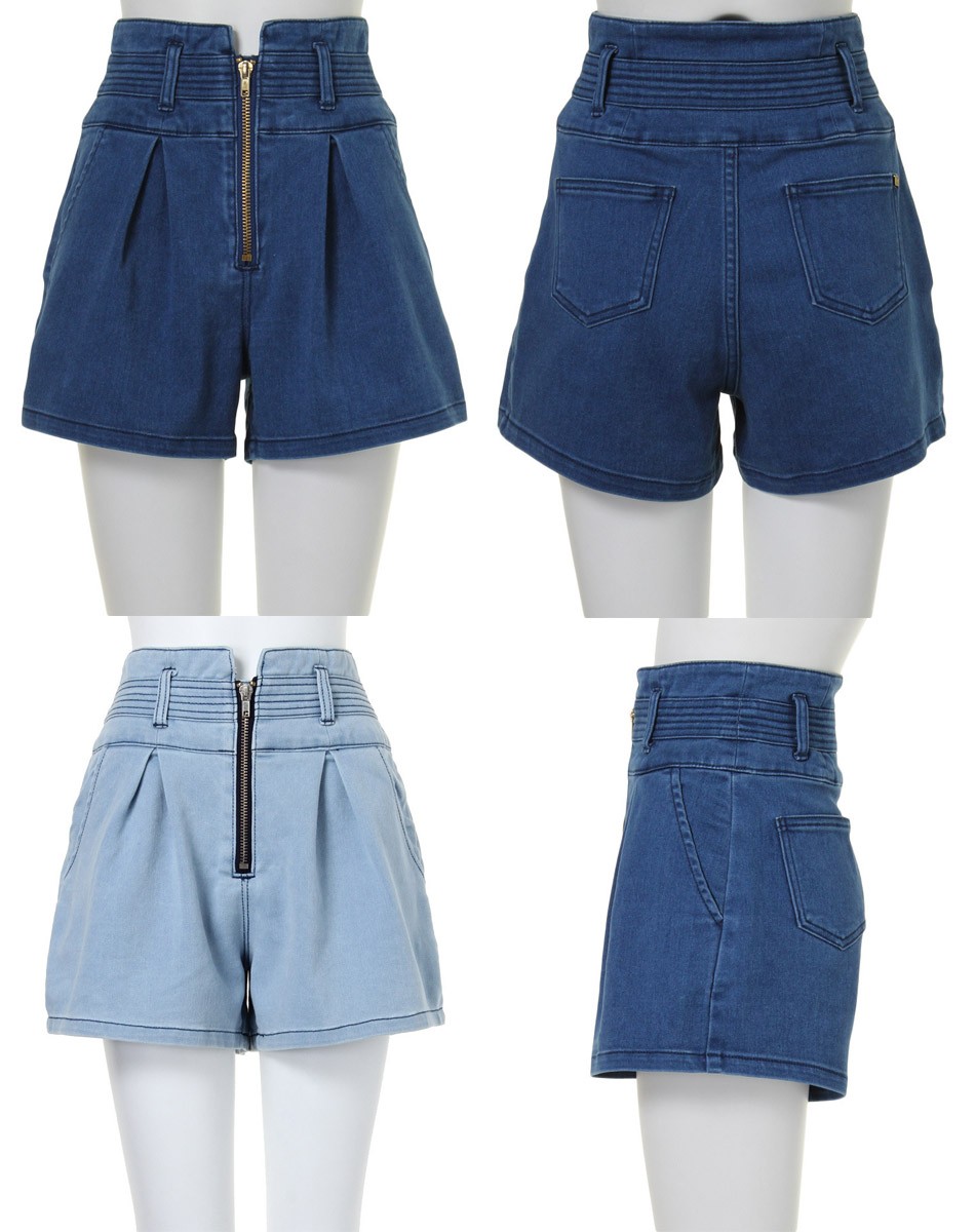 パンツ　レディース ボトムス 　春　ハイウェスト　ショートパンツ