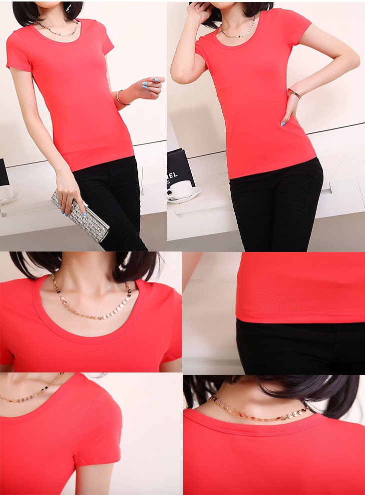 シャツ　春　半袖　レディース　送料無料　 カジュアル  トップス　丸襟 Tシャツ　カラーシャツ