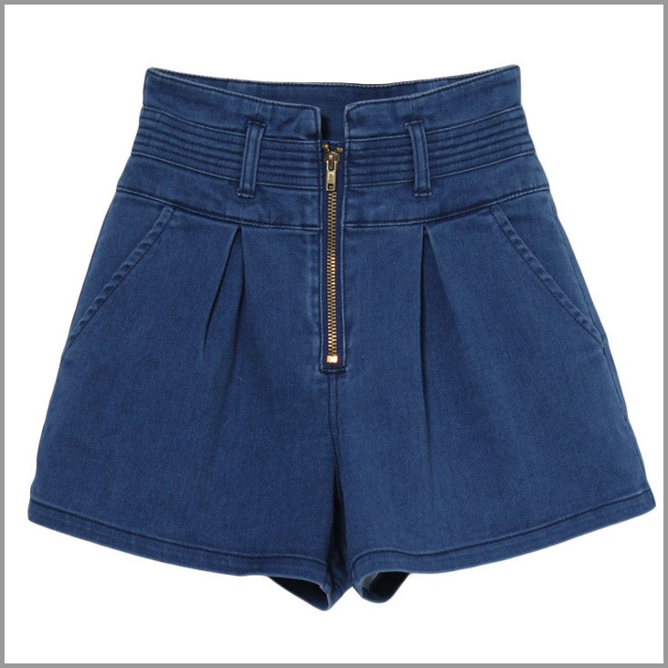 パンツ　レディース ボトムス 　春　ハイウェスト　ショートパンツ