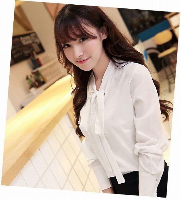 レディース　シャツ 秋　冬　シンプル　無地　ビジネス　プライベート　フォーマル　カジュアル　トップス　白　送料無料