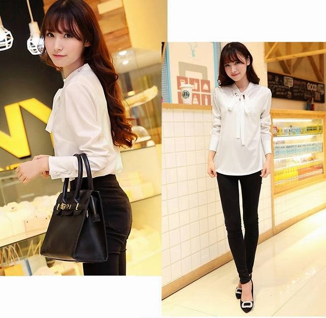 レディース　シャツ 秋　冬　シンプル　無地　ビジネス　プライベート　フォーマル　カジュアル　トップス　白　送料無料