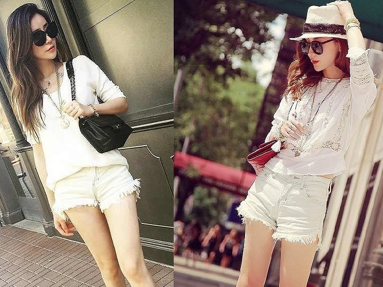 レディース　ボトムス　パンツ　ショートパンツ　ミニ　カジュアル　フリンジ　トレンド　ホワイト　春　夏　送料無料