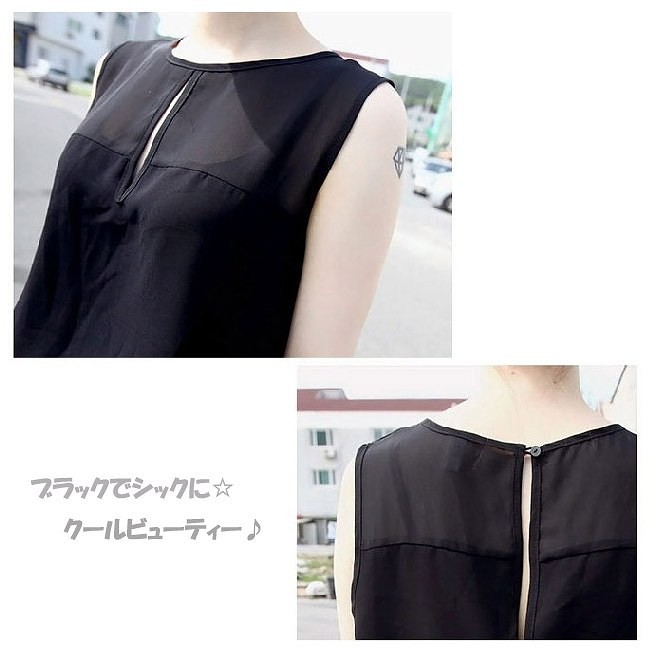 レディース　オールインワン　サロペット　パンツ　ノースリーブ　ショートパンツ　丸首　カジュアル　ブラック　ピンク　送料無料