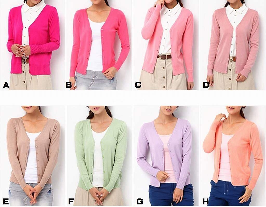 レディース　大きいサイズ　カーディガン　ニット　セーター　トップス　春　女性　大人　カジュアル　ピンク　ベージュ　グリーン　パープル　グリーン　ネイビー　ブルー　ブラック　ホワイト　オレンジ　イエロー　S　M　L　XL　XXL　3XL　サイズ　送料無料