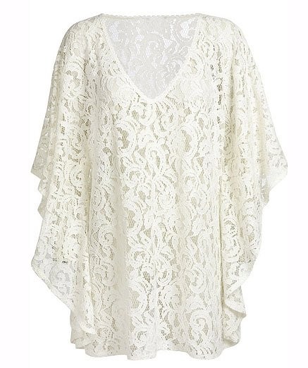 レディース　ファッション　女性　かわいい　おしゃれ　大人カジュアル　トップス　レース　ブラウス　半袖　夏　レジャー　ビーチ　外出　ホワイト　送料無料