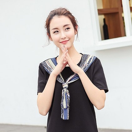 レディース　ファッション　女性　かわいい　ビッグヤード　シフォン　ロング　Ｔシャツ　半袖　ルーズ　大人カジュアル　夏　外出　アウトドア　レジャー　ホワイト　ブラック　送料無料