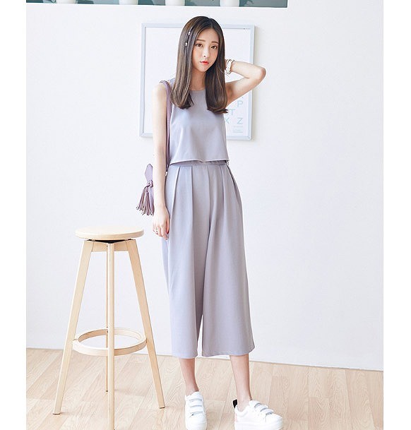 レディース　ファッション　トップス　ボトムス　ノースリーブ　ロング丈　シンプル　かわいい　無地　ラウンドネック　外出　デート　買い物　アウトドア　ブラック　ピンク　グレー　送料無料