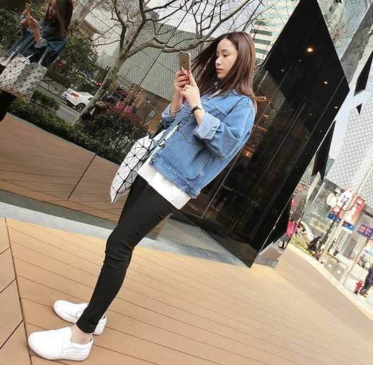 レディース　Gジャン　デニム　シャツ　ジージャン　デニムジャケット　長袖　ライトアウター　無地　ゆったり　大人カジュアル　おしゃれ　デート　リゾート　普段着　ブルー　送料無料