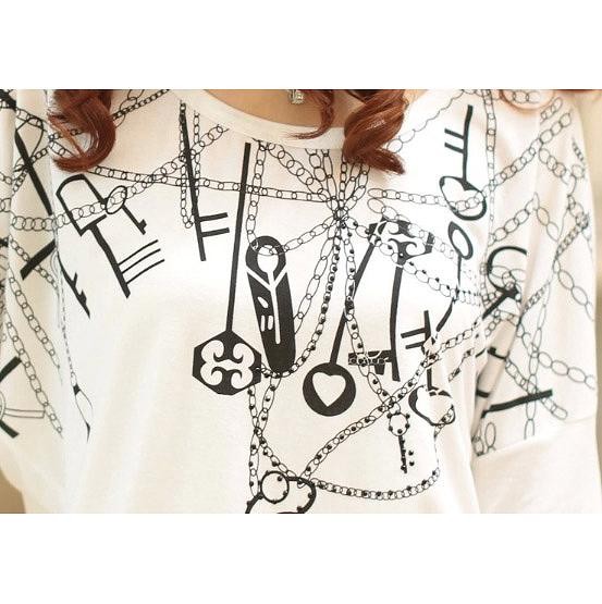 レディース　トップス　長袖　半袖　ラウンドネック　カットソー　Tシャツ　プリント　大きいサイズ　大人カジュアル　おしゃれ　スリム　デート　リゾート　買い物　お出かけ　オフィス　ブラック　グレー　ピンク　ホワイト　ブルー　送料無料