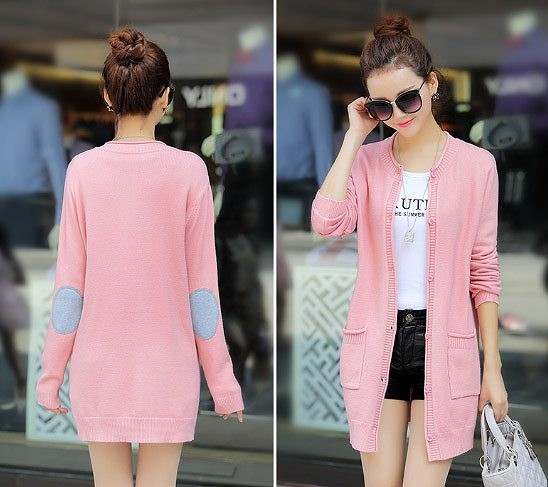 レディース　ロング　カーディガン　ニット　ジャケット　無地　ラウンドネック　フリーサイズ　長袖　シンプル　大人カジュアル　フェミニン　普段着　おしゃれ　デート　リゾート　ホワイト　ピンク　グレー　グリーン　送料無料