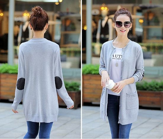 レディース　ロング　カーディガン　ニット　ジャケット　無地　ラウンドネック　フリーサイズ　長袖　シンプル　大人カジュアル　フェミニン　普段着　おしゃれ　デート　リゾート　ホワイト　ピンク　グレー　グリーン　送料無料