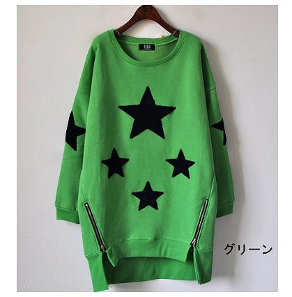 レディース　ファッション　Ｔシャツ　フリース　七分袖　夏　大人カジュアル　かわいい　キュート　旅行　買い物　デート　外出　普段着　ピンク　グリーン　ブラック　送料無料