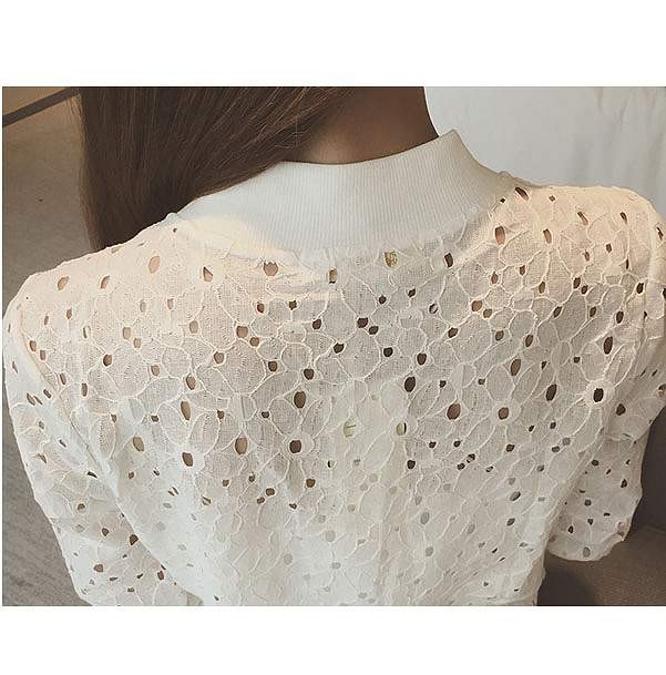 レディース　アウター　ファッション　カーディガン　長袖　レース　ジャケット　春　秋　大人カジュアル　かわいい　キュート　買い物　デート　外出　普段着　ホワイト　ブラック　送料無料