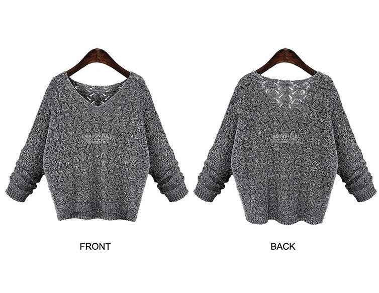 レディース　ファッション　トップス　長袖　セーター　ヘッジバットシャツ　ニット　ミディアム丈　大人カジュアル　普段着　買い物　外出　秋　冬　かわいい　キュート　ディープグレー　ライトグレー　送料無料