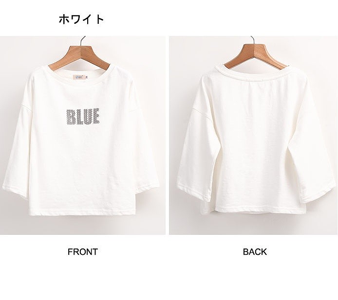 レディース　Ｔシャツ　ラウンドネック　コットンスリーブ　七分袖　シンプル　かわいい　大人カジュアル　フェミニン　普段着　おしゃれ　パーティ　デート　ホワイト　グレー　送料無料