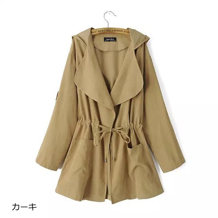 レディース　ウィンドブレーカー　ジャケット　ショートコート　無地　フード付き　スポーツ　大人カジュアル　フェミニン　可愛い　オフィス　仕事　人気　お出かけ　リゾート　グリーン　ブルー　送料無料