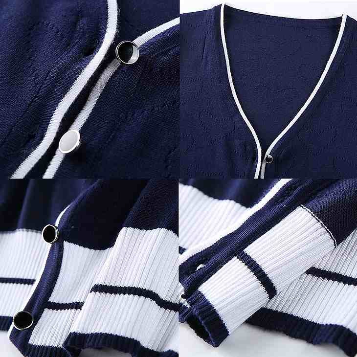 レディース　ニットカーディガン　ジャケット　ボタンダウン　長袖　大人カジュアル　フェミニン　かわいい　オフィス　人気　お出かけ　デート　リゾート　ネイビー　グレー　送料無料